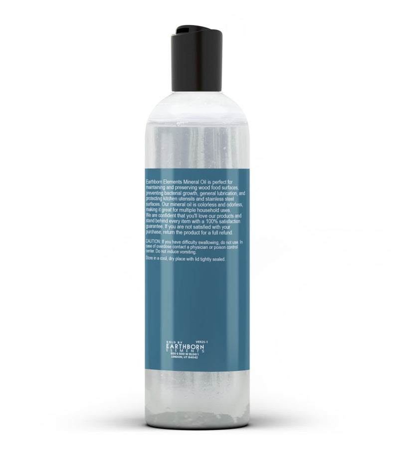 Earthborn Elements Mineral Oil 8 fl oz, Pure & Undiluted, No Additives Clear - Image 2
